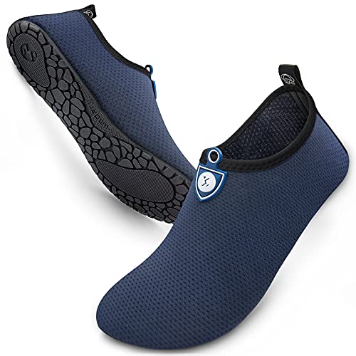 SIMARI Wasserschuhe Damen und Herren, schnelltrocknend, Barfuß, für Outdoor, Strand, Schwimmen, Sport, Yoga, Schnorcheln 208 dot Purplish Blue, EU 44, SWS001 von SIMARI