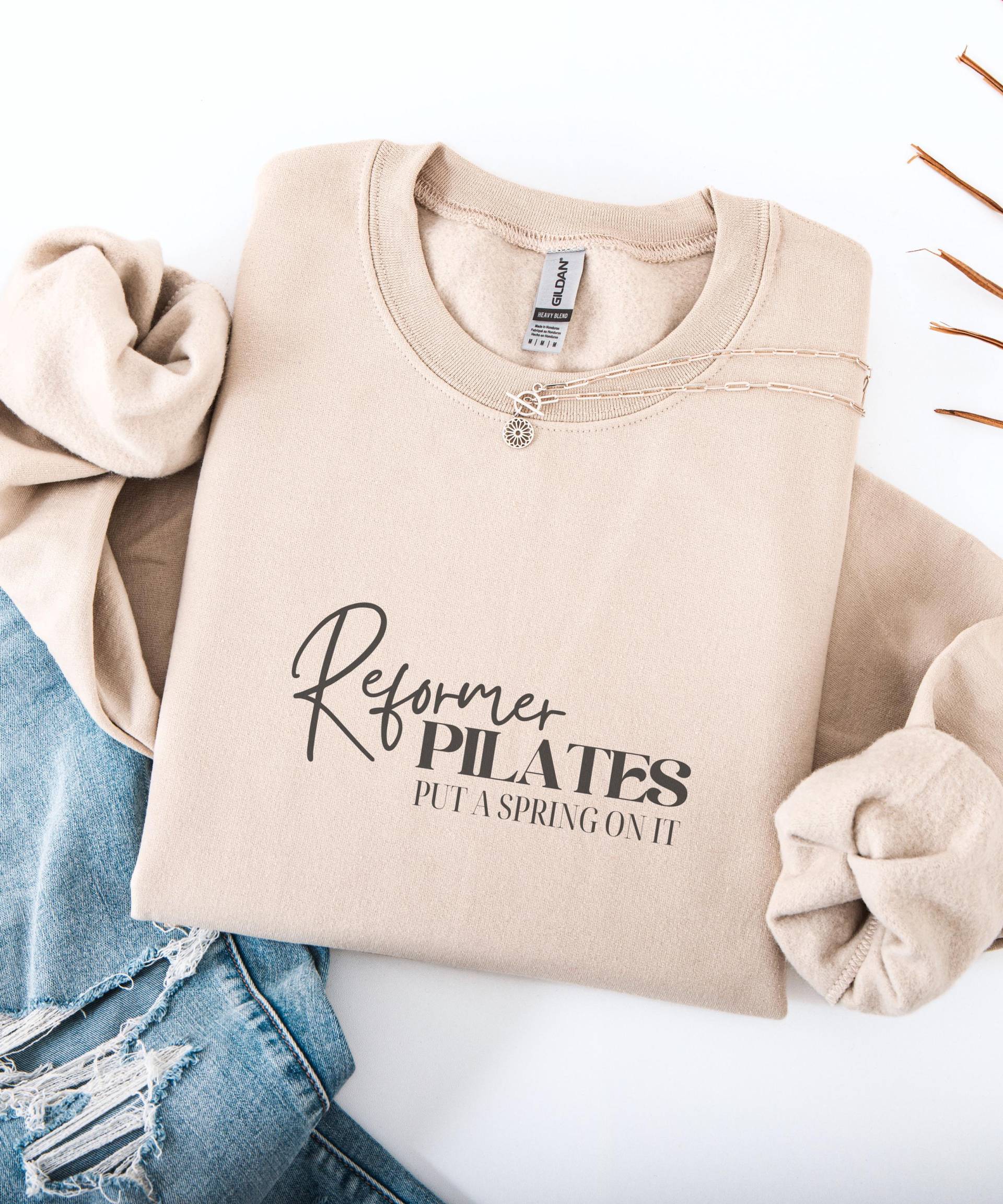Reformer Pilates Pullover | Teacher Gift Instructor Sweatshirt Geschenk Freundin Geschenkidee Lover von SIMASIMPLETHINGS