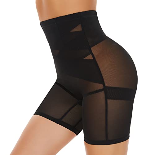 SIMIYA Bauchweg Unterhose Damen Shapewear Hohe Taille Unterwäsche Figurenformend Miederhose Bauchkontrolle Body Shaper Leggings Miederpants für Frauen(2Schwarz, XL) von SIMIYA