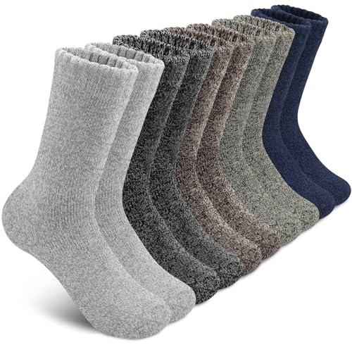 SIMIYA Socken Herren 5 Paar Thermosocken, Wintersocken Atmungsaktiv Wollsocken Herren Dicke Socken,Wandersocken Wolle Warm für Wandern, Sports Zuhause, Freizeit,Eu-Größe 38-42 SIMIYA Socken Herren 5 Paar Thermosocken, Wintersocken Atmungsaktiv Wollsocken Herren Dicke Socken,Wandersocken Wolle Warm für Wandern, Sports Zuhause, Freizeit,Eu-Größe 38-42 von SIMIYA