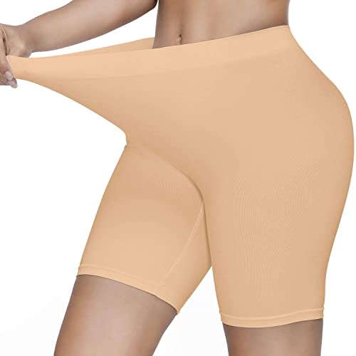 SIMIYA Slip-Shorts für Damen, Bequeme Kurze Hose, ultraweiche, Nahtlose, Lange Slips für unter Kleidern, Leggings und Yoga von SIMIYA
