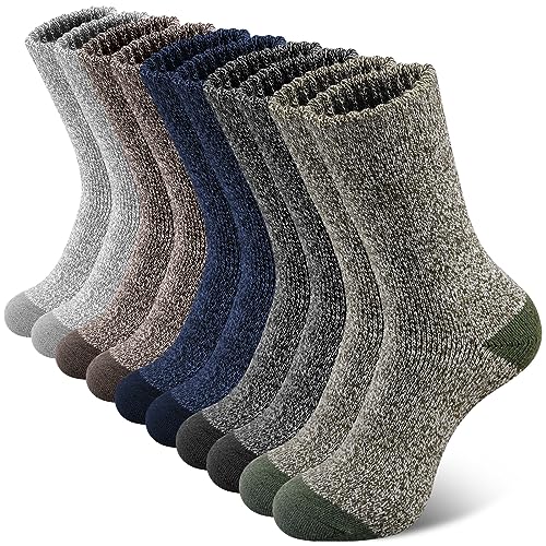 SIMIYA Wollsocken für Herren,Merino Socken Thermosocken Wintersocken warme Socken dicke Männer, 5 Paar von SIMIYA