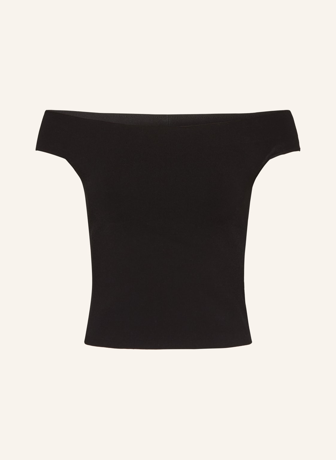 Simkhai Cropped-Strickshirt Dalton schwarz von SIMKHAI