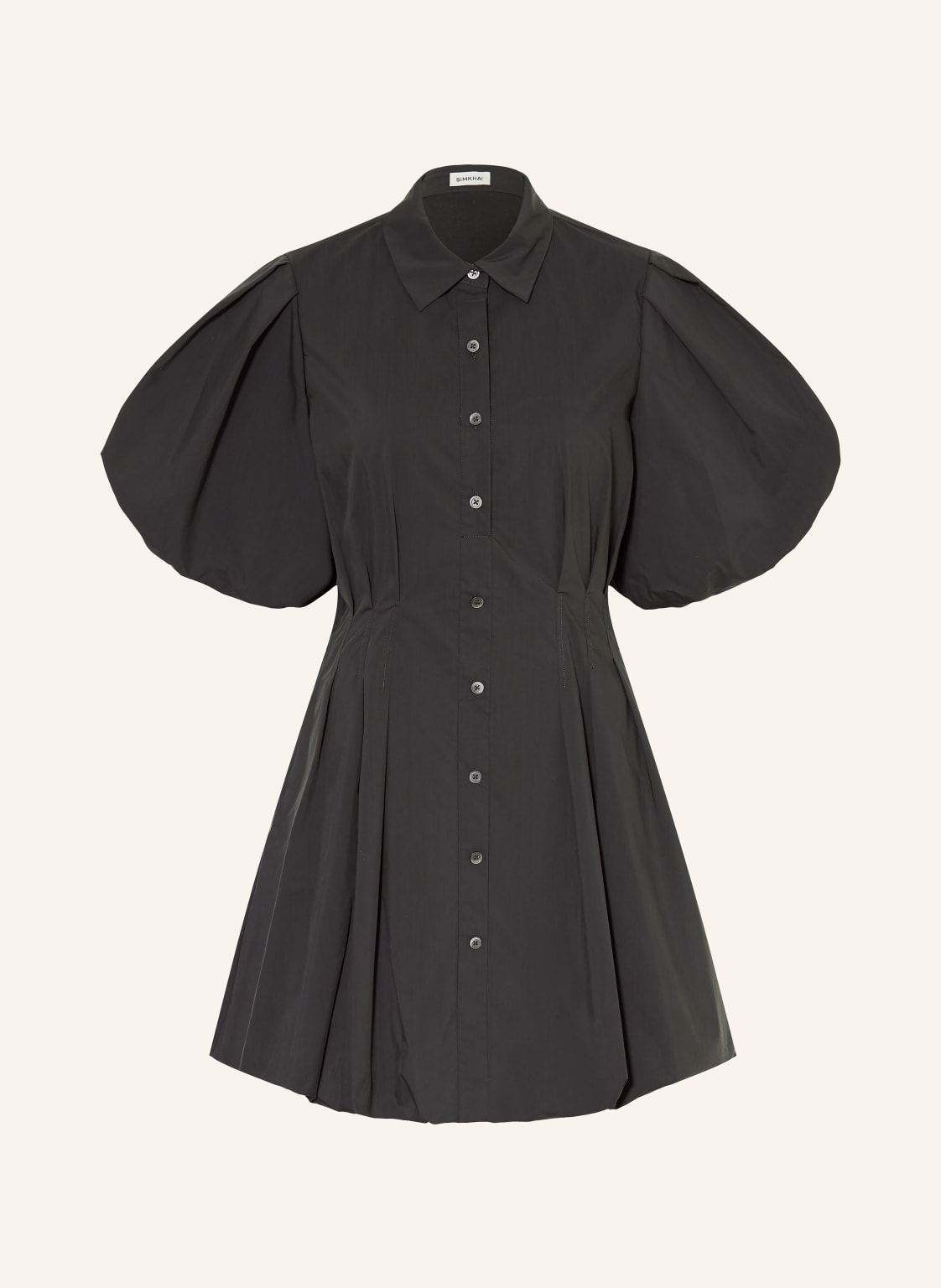 Simkhai Hemdblusenkleid Cleo schwarz von SIMKHAI