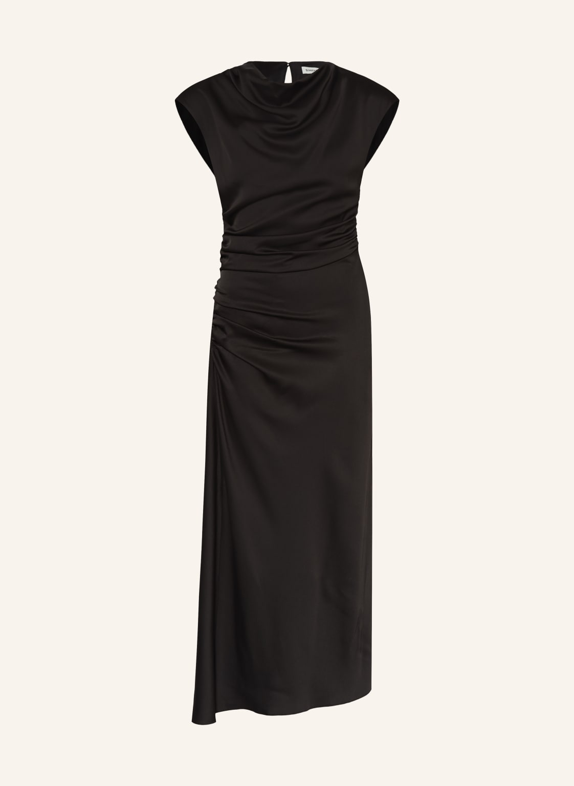 Simkhai Satinkleid Burke schwarz von SIMKHAI