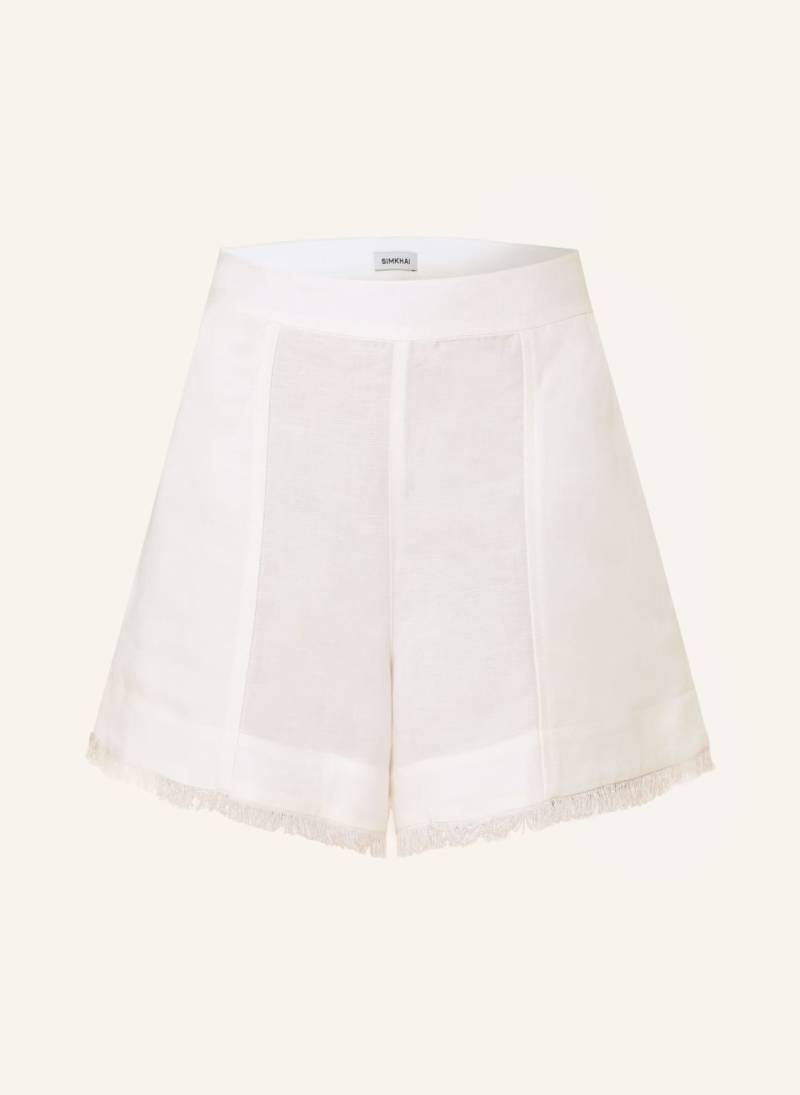 Simkhai Shorts Dax Mit Leinen weiss von SIMKHAI
