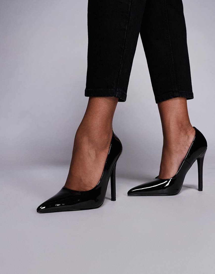 SIMMI London - Alez - Pumps in schokobrauner Lackoptik mit Absatz-Brown von SIMMI Shoes