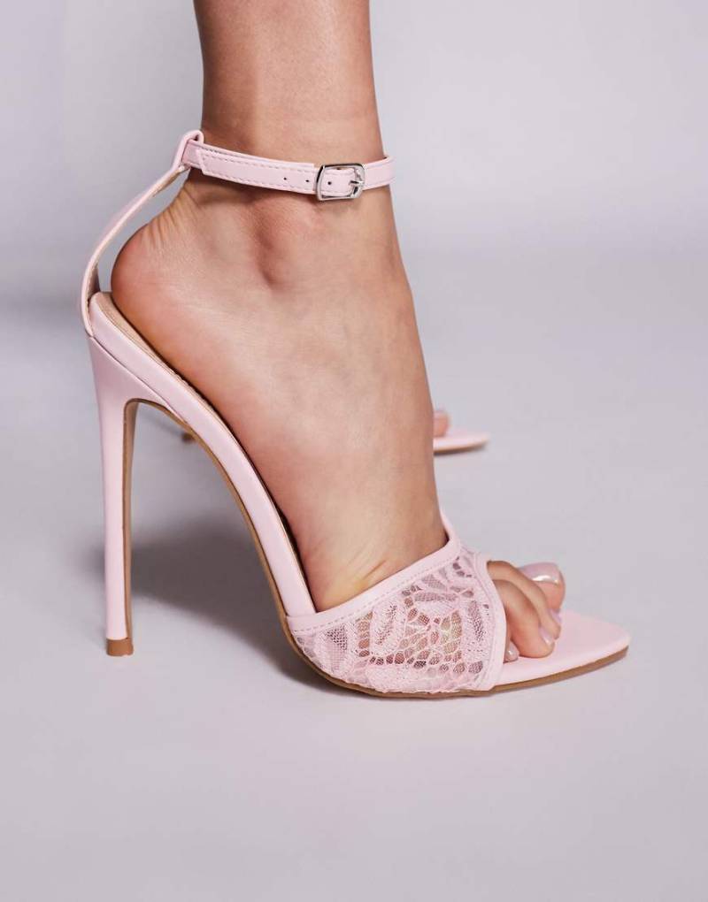 SIMMI London - Eavie - Sandaletten aus Spitze in Rosa von SIMMI Shoes
