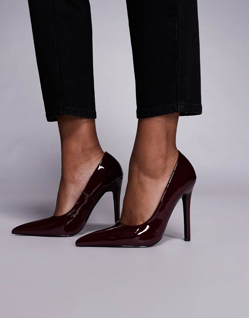 Simmi London - Alez - Pumps in Burgunderrot mit Stiletto-Absatz von SIMMI Shoes