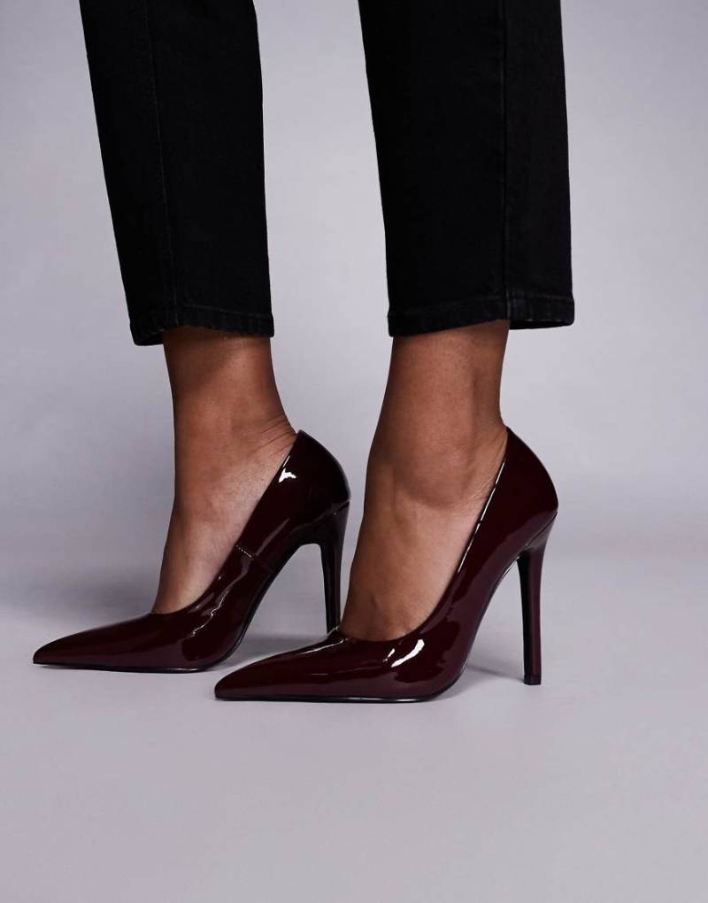Simmi London - Alez - Pumps in Burgunderrot mit Stiletto-Absatz von SIMMI Shoes