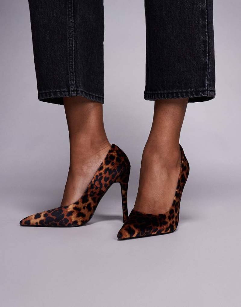 Simmi London - Alez - Pumps mit Leopardenmuster und Stiletto-Absatz-Bunt von SIMMI Shoes