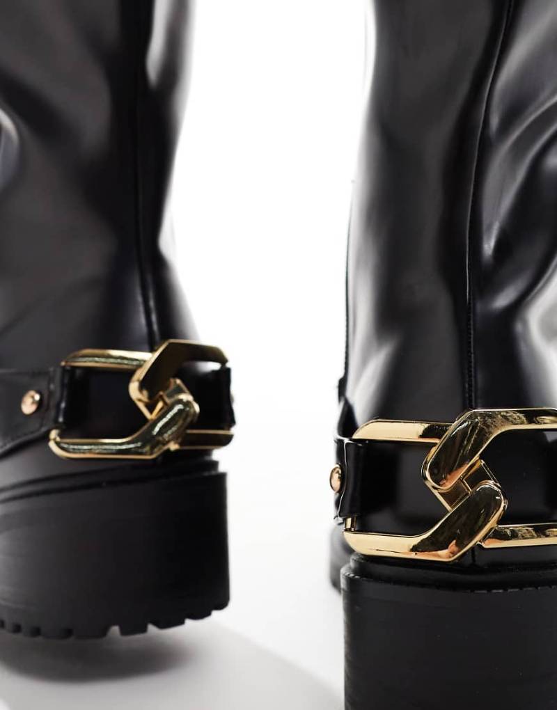 Simmi London - Gerald - Kniehohe Stiefel in Schwarz von SIMMI Shoes