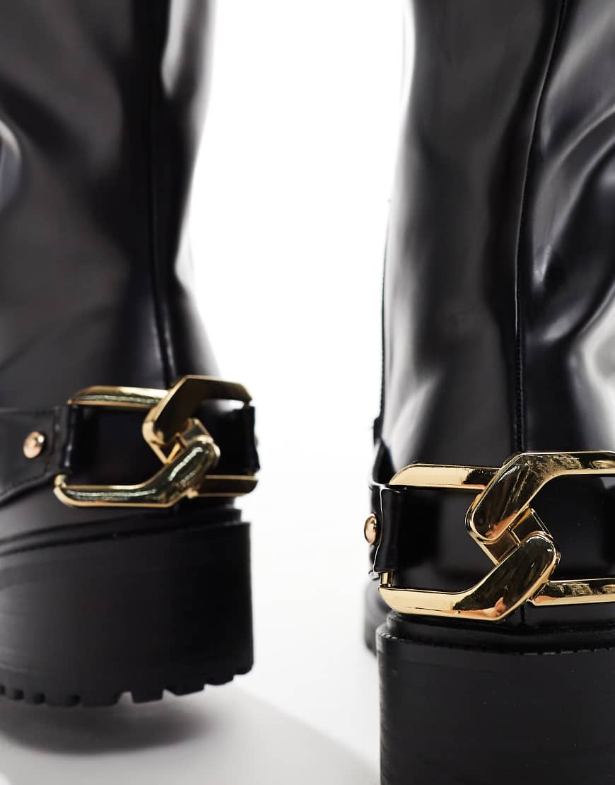 Simmi London - Gerald - Kniehohe Stiefel in Schwarz von SIMMI Shoes