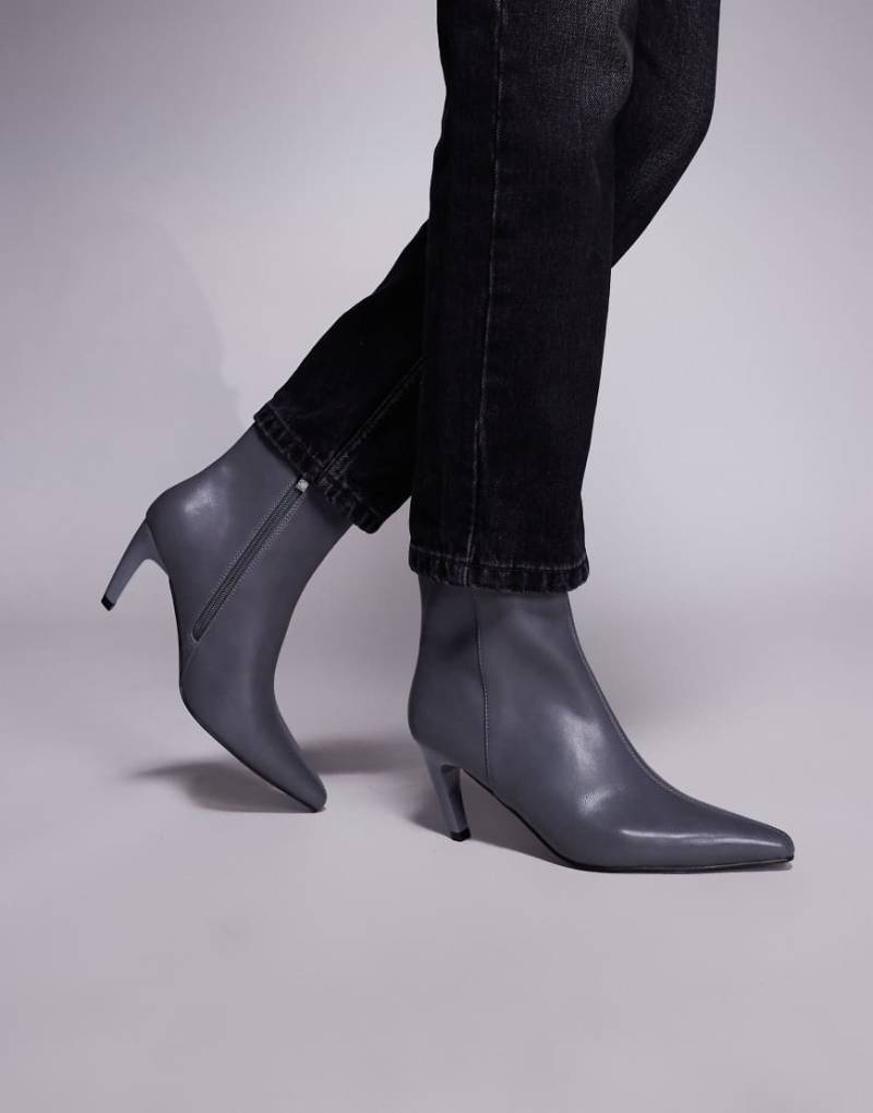 Simmi London - Lorenzo - Stiefeletten in Grau mit mittelhohem Absatz von SIMMI Shoes