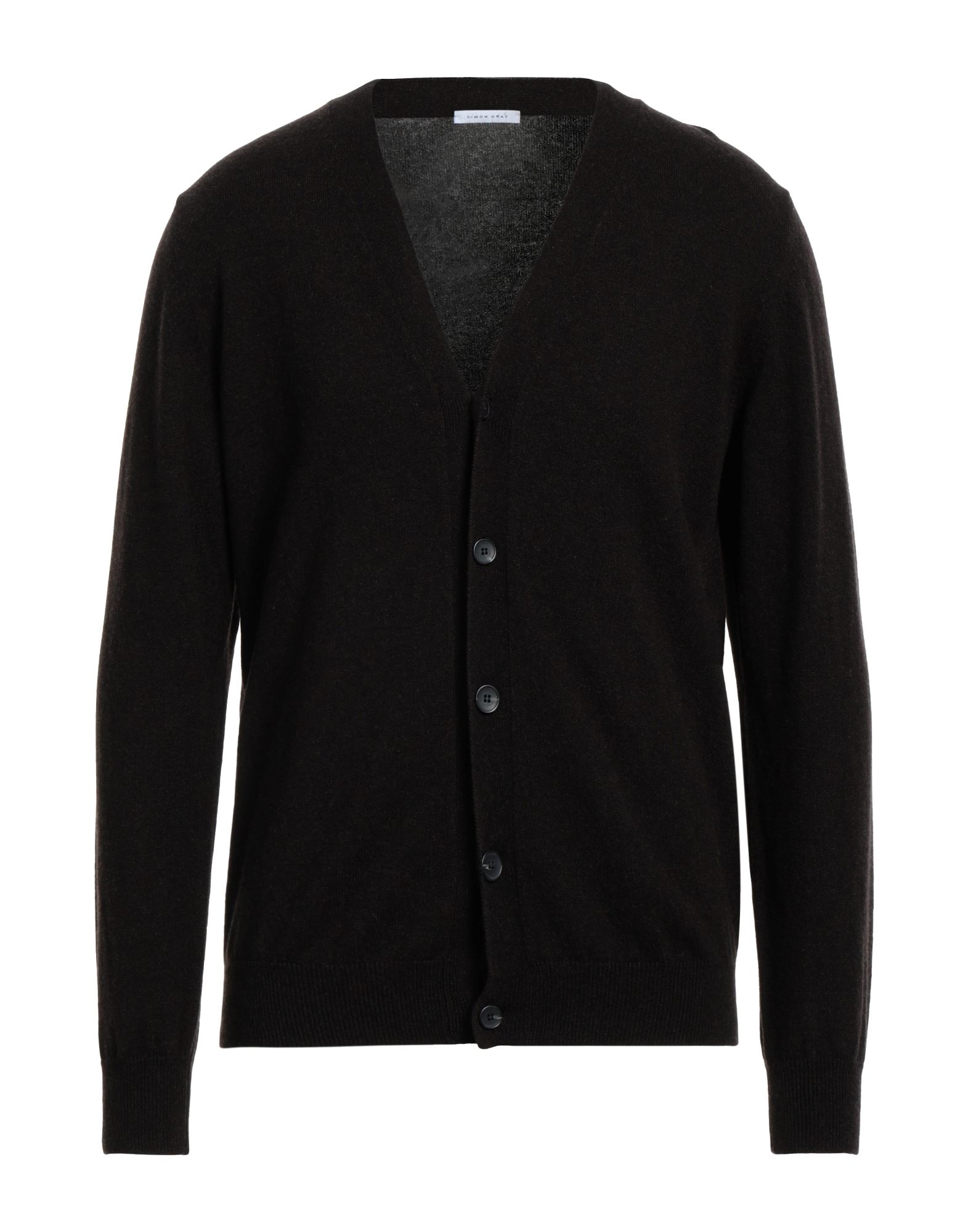 SIMON GRAY. Strickjacke Herren Dunkelbraun von SIMON GRAY.