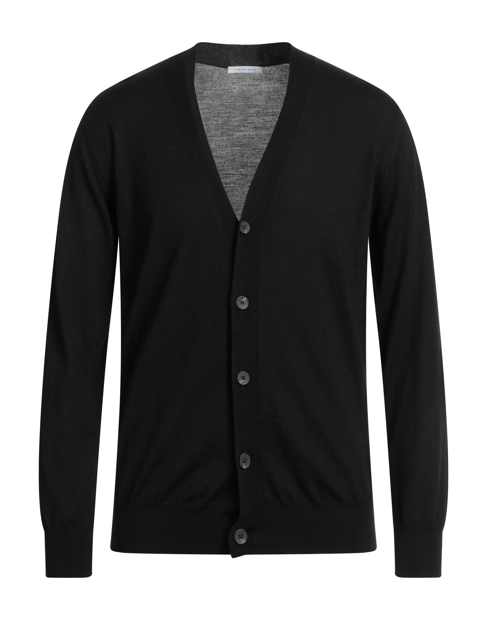 SIMON GRAY. Strickjacke Herren Schwarz von SIMON GRAY.