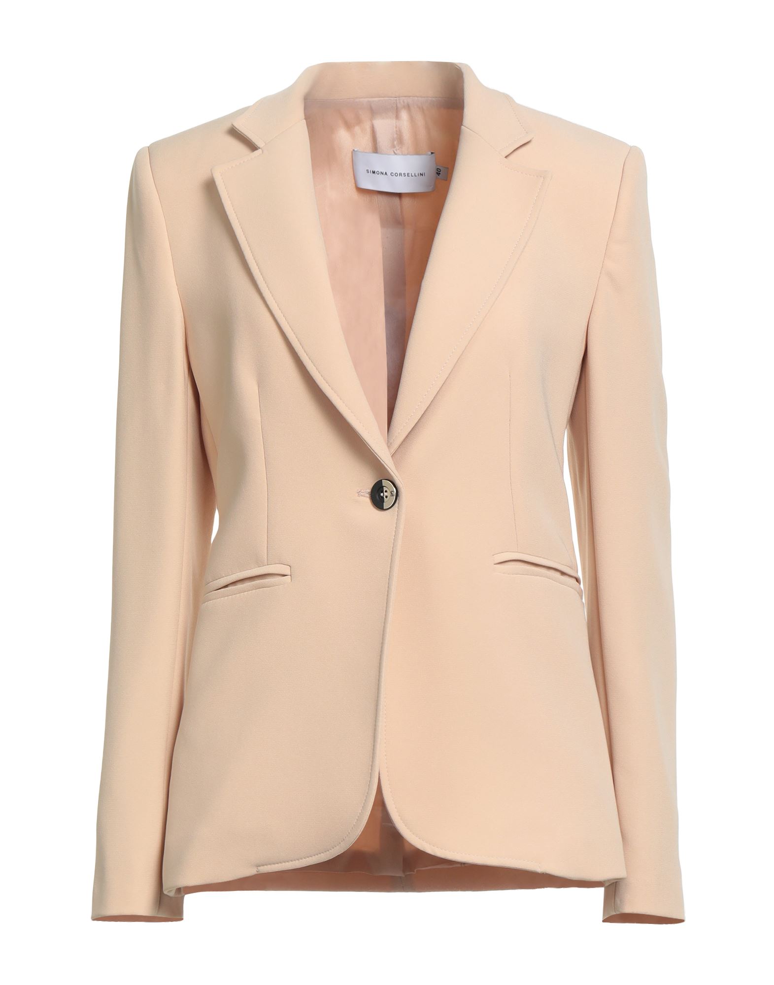 SIMONA CORSELLINI Blazer Damen Beige SIMONA CORSELLINI Blazer Damen Beige von SIMONA CORSELLINI