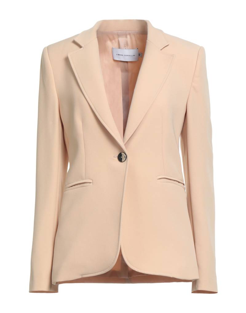 SIMONA CORSELLINI Blazer Damen Beige von SIMONA CORSELLINI