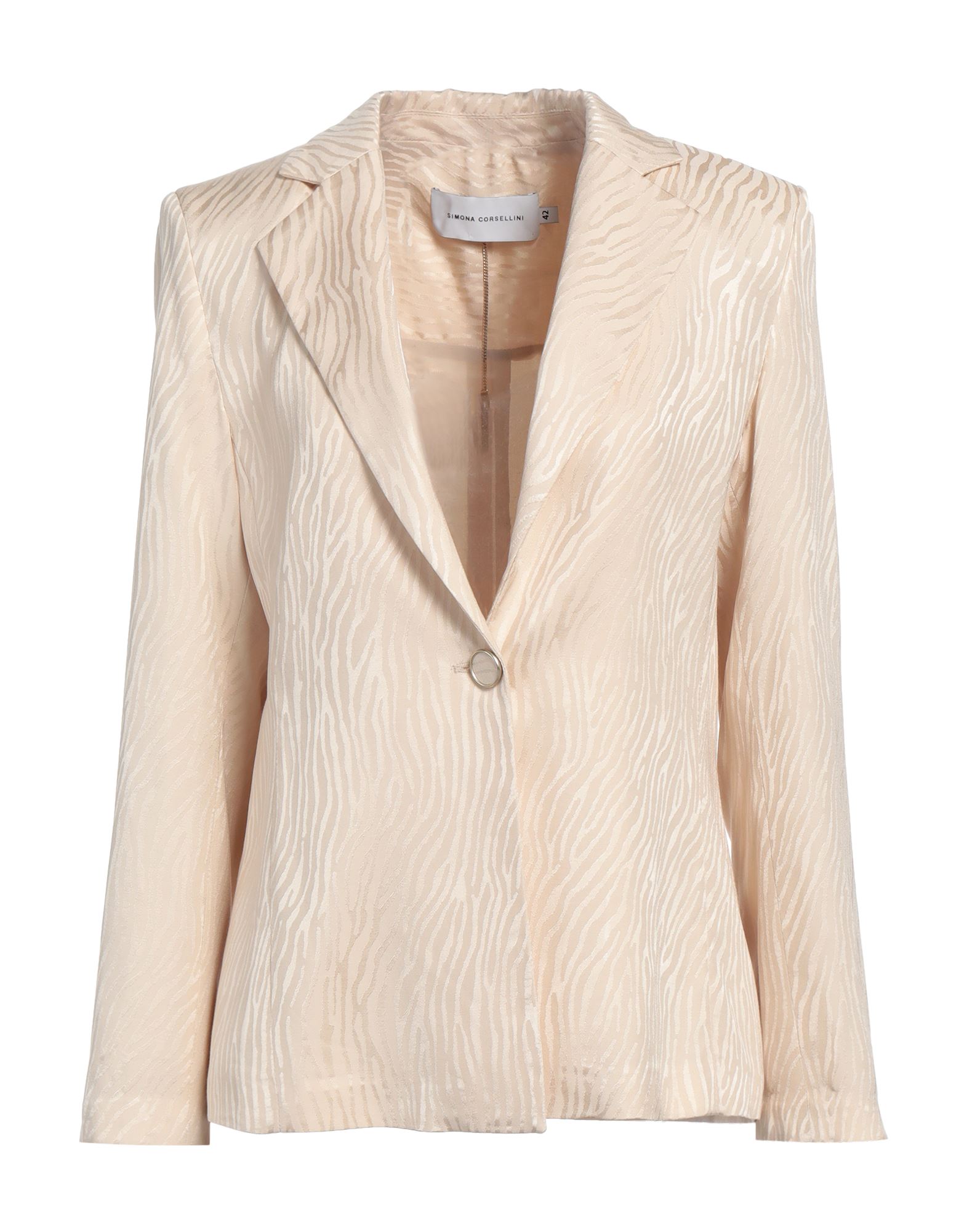 SIMONA CORSELLINI Blazer Damen Beige von SIMONA CORSELLINI