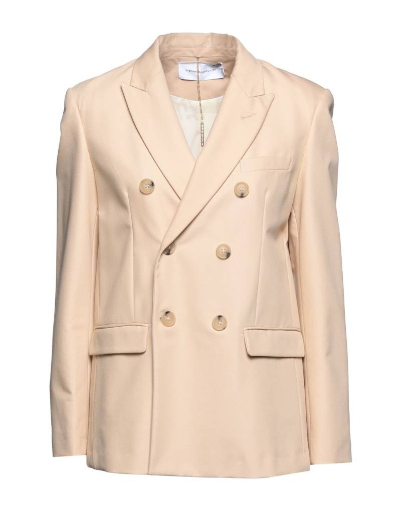 SIMONA CORSELLINI Blazer Damen Beige von SIMONA CORSELLINI