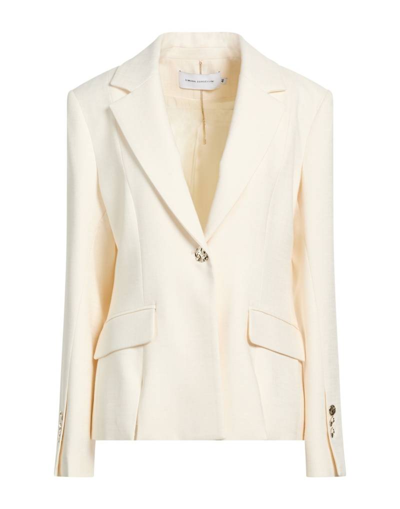 SIMONA CORSELLINI Blazer Damen Beige von SIMONA CORSELLINI