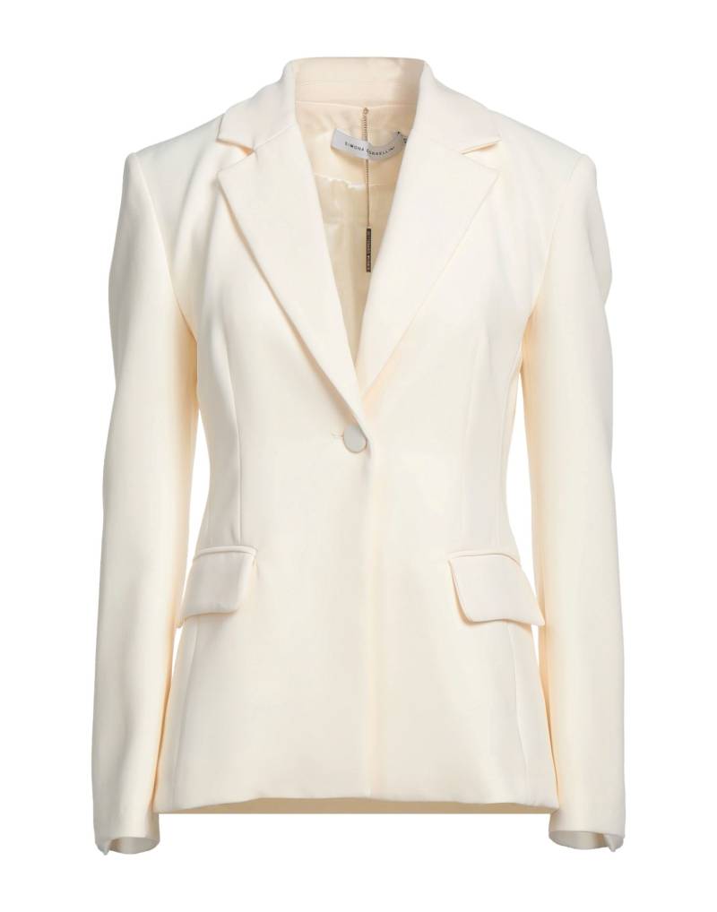 SIMONA CORSELLINI Blazer Damen Elfenbein von SIMONA CORSELLINI