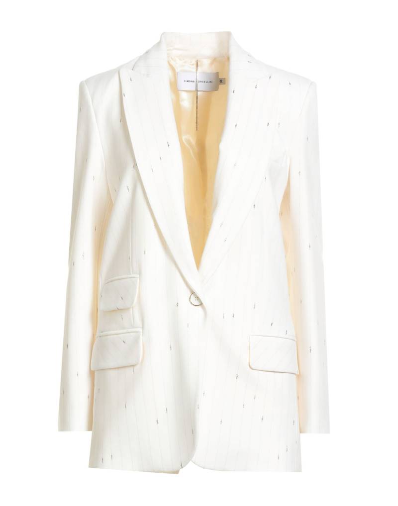 SIMONA CORSELLINI Blazer Damen Elfenbein von SIMONA CORSELLINI