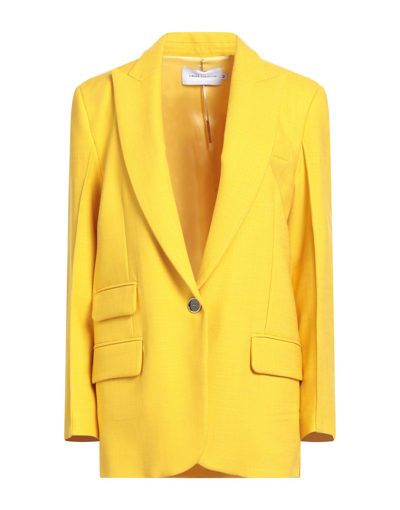 SIMONA CORSELLINI Blazer Damen Gelb SIMONA CORSELLINI Blazer Damen Gelb von SIMONA CORSELLINI