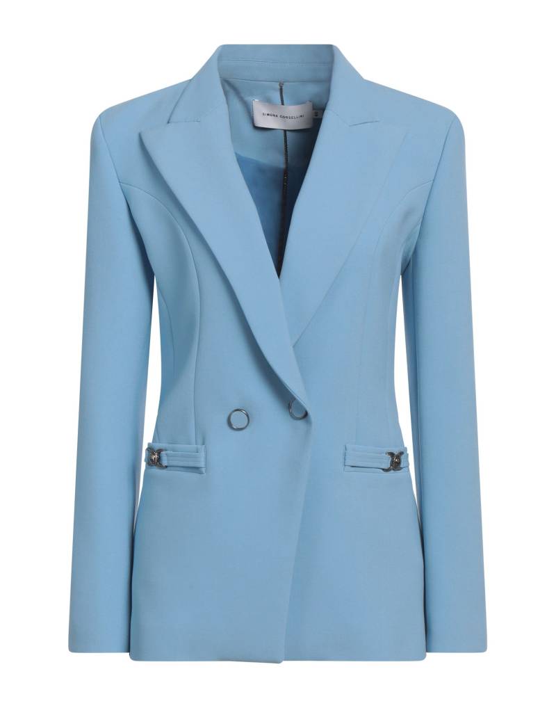SIMONA CORSELLINI Blazer Damen Himmelblau von SIMONA CORSELLINI