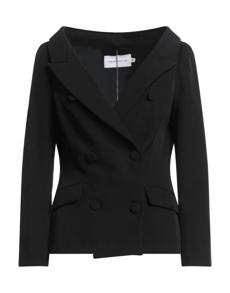 SIMONA CORSELLINI Blazer Damen Schwarz von SIMONA CORSELLINI