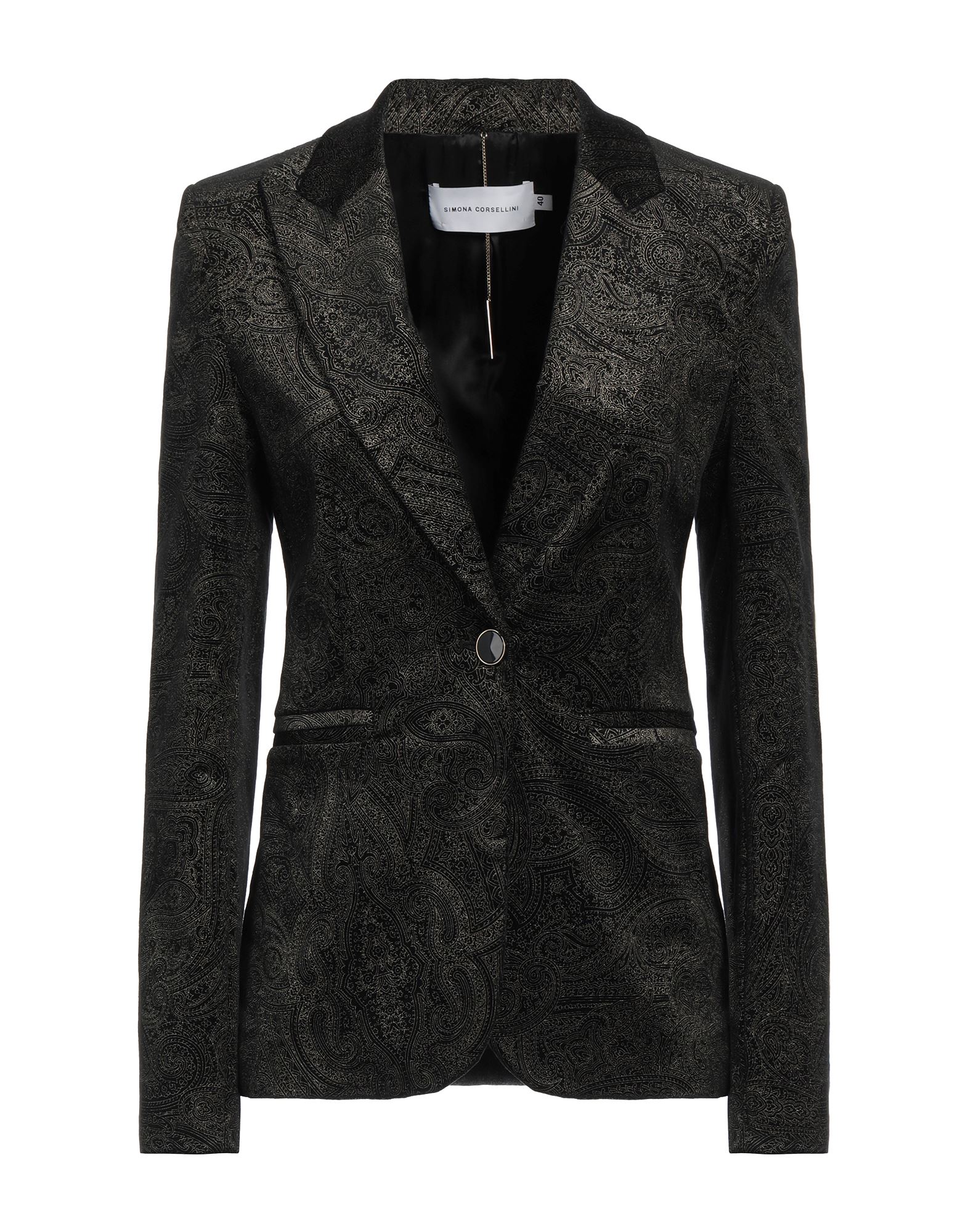 SIMONA CORSELLINI Blazer Damen Schwarz von SIMONA CORSELLINI