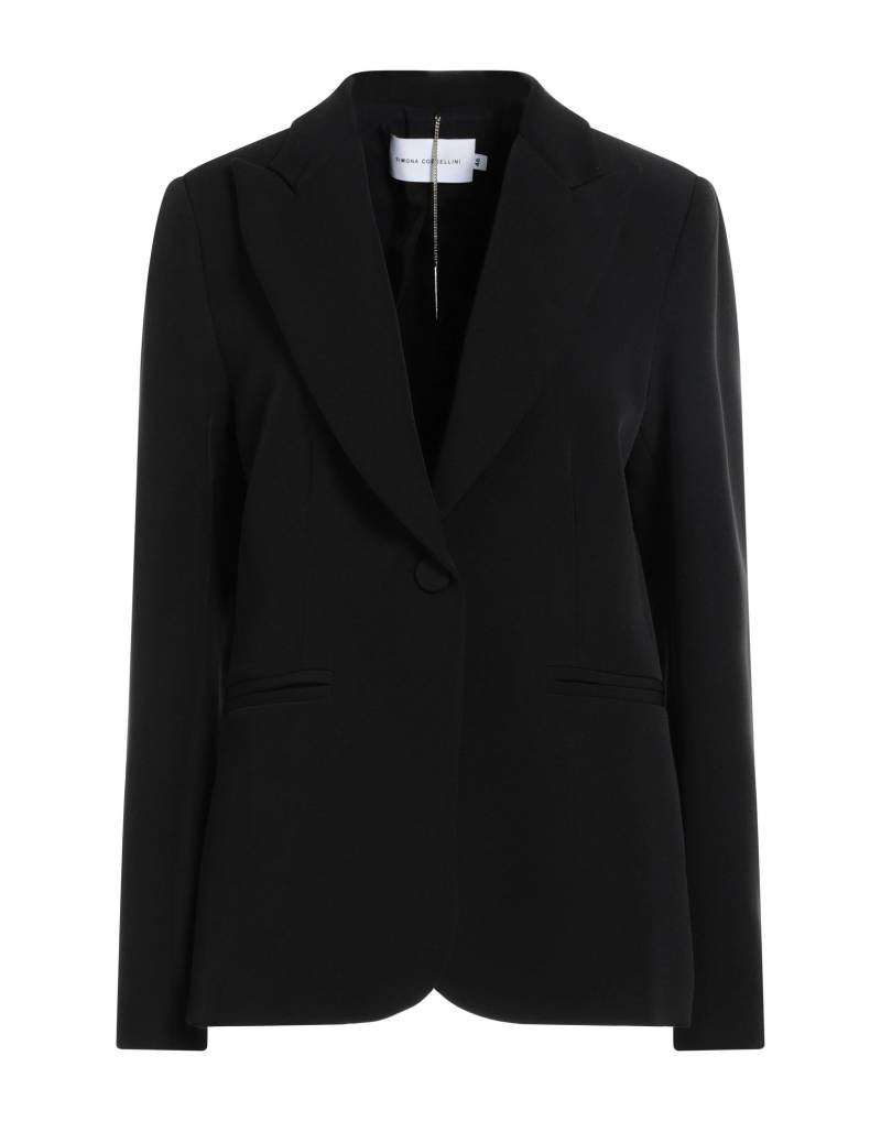 SIMONA CORSELLINI Blazer Damen Schwarz von SIMONA CORSELLINI