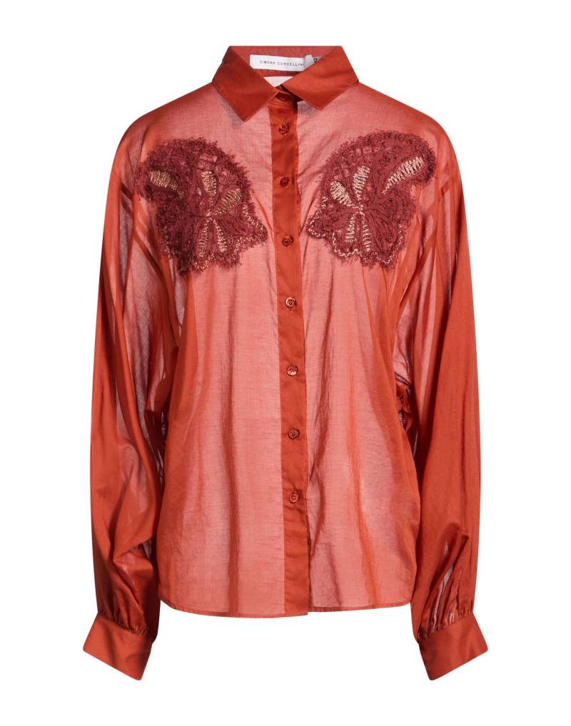SIMONA CORSELLINI Hemd Damen Rostrot von SIMONA CORSELLINI