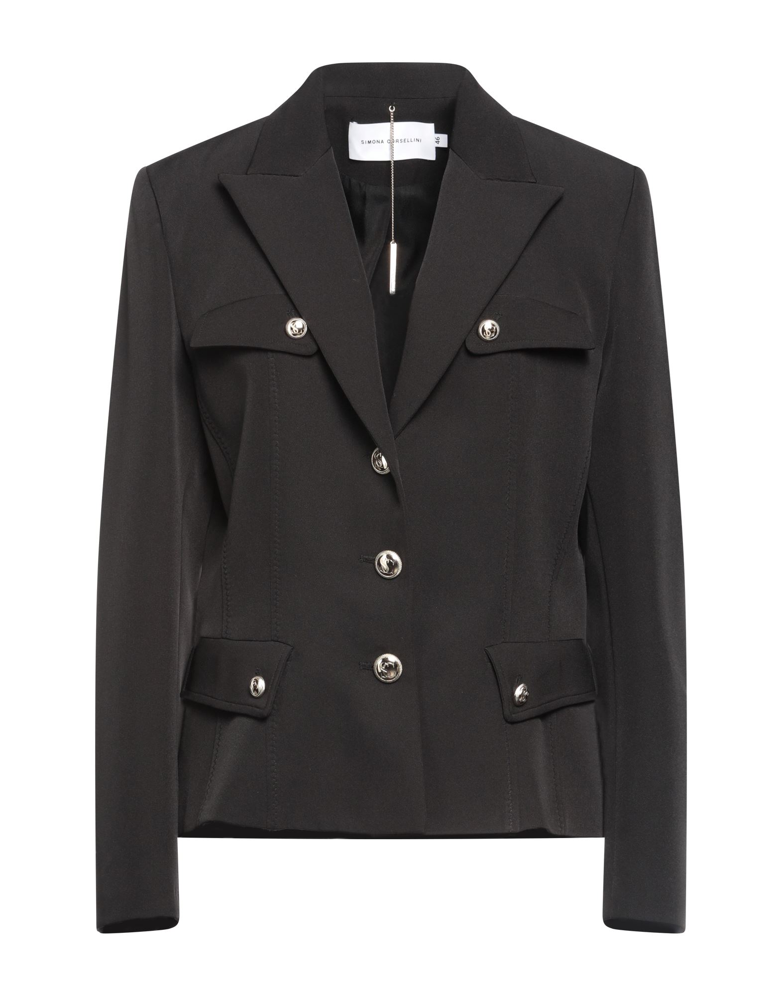 SIMONA CORSELLINI Blazer Damen Schwarz von SIMONA CORSELLINI