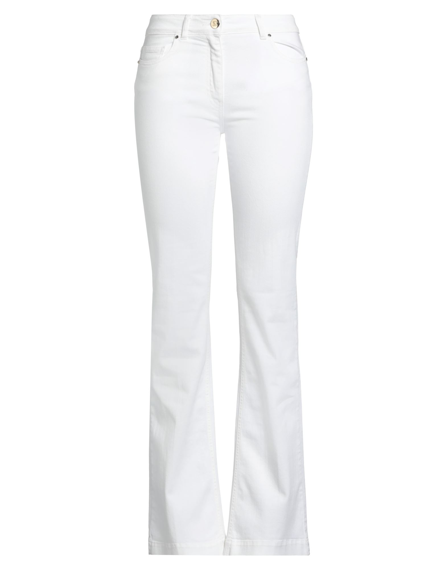 SIMONA CORSELLINI Jeanshose Damen Weiß von SIMONA CORSELLINI