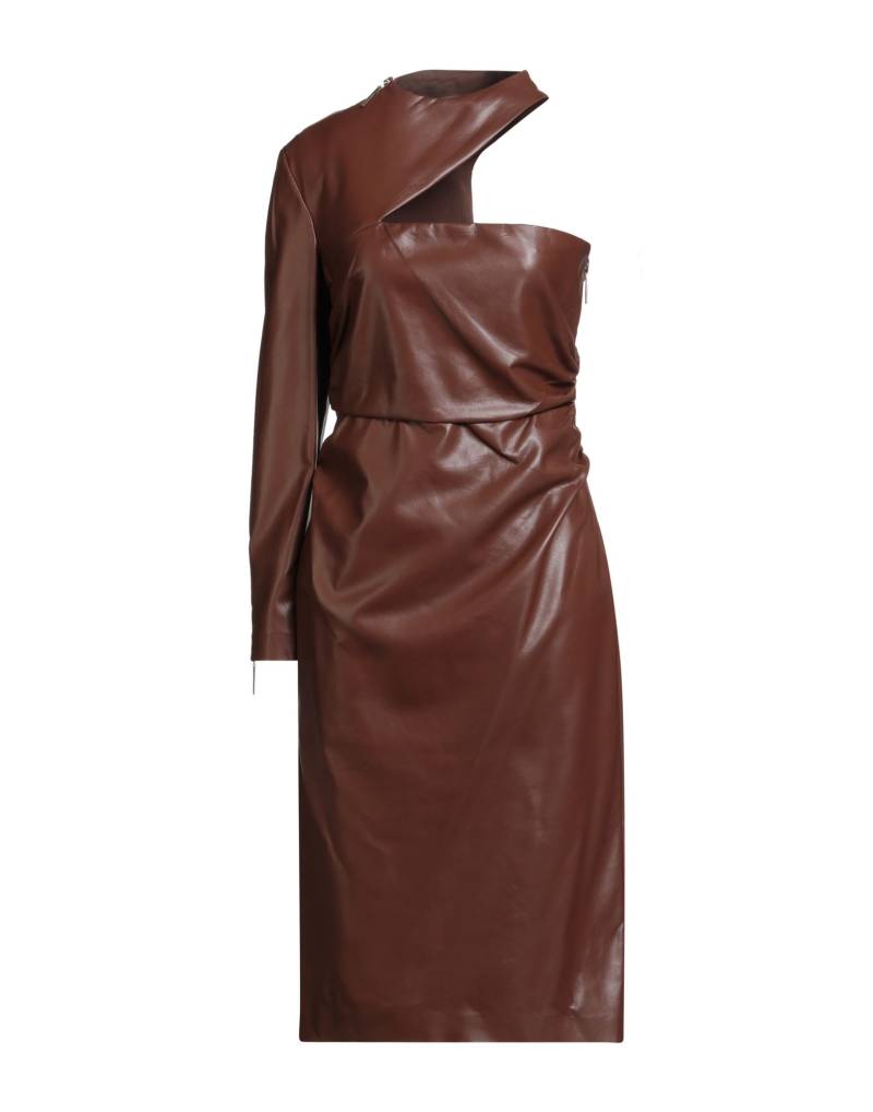 SIMONA CORSELLINI Midi-kleid Damen Braun von SIMONA CORSELLINI