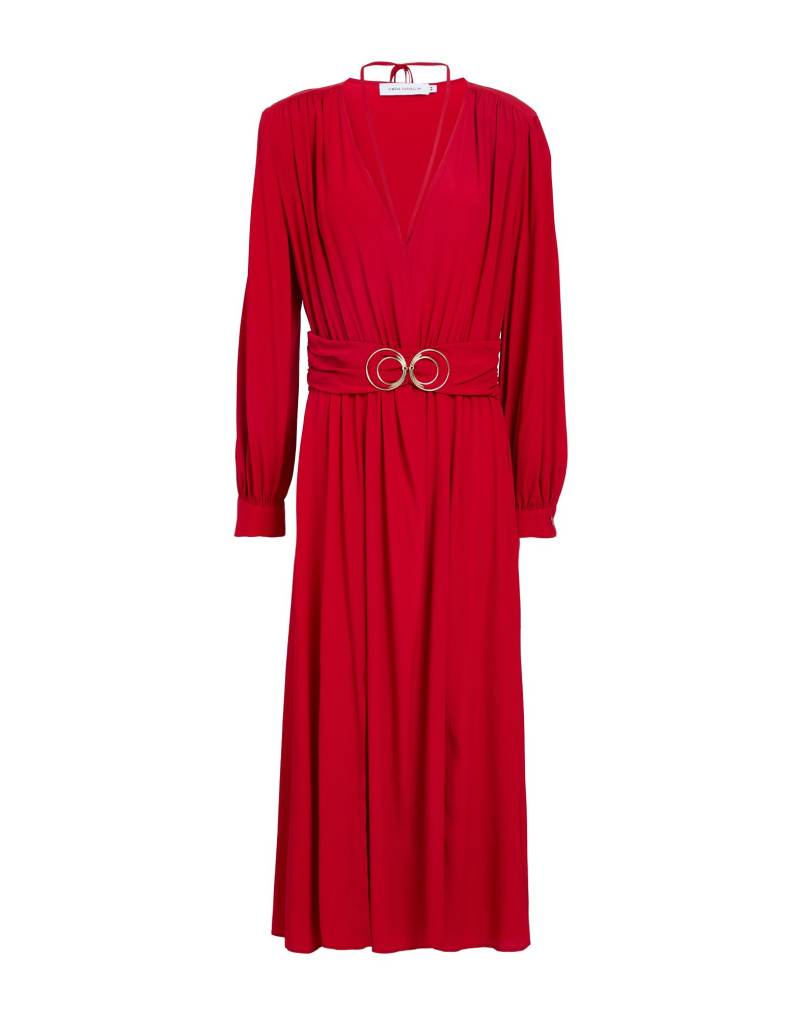 SIMONA CORSELLINI Midi-kleid Damen Rot von SIMONA CORSELLINI