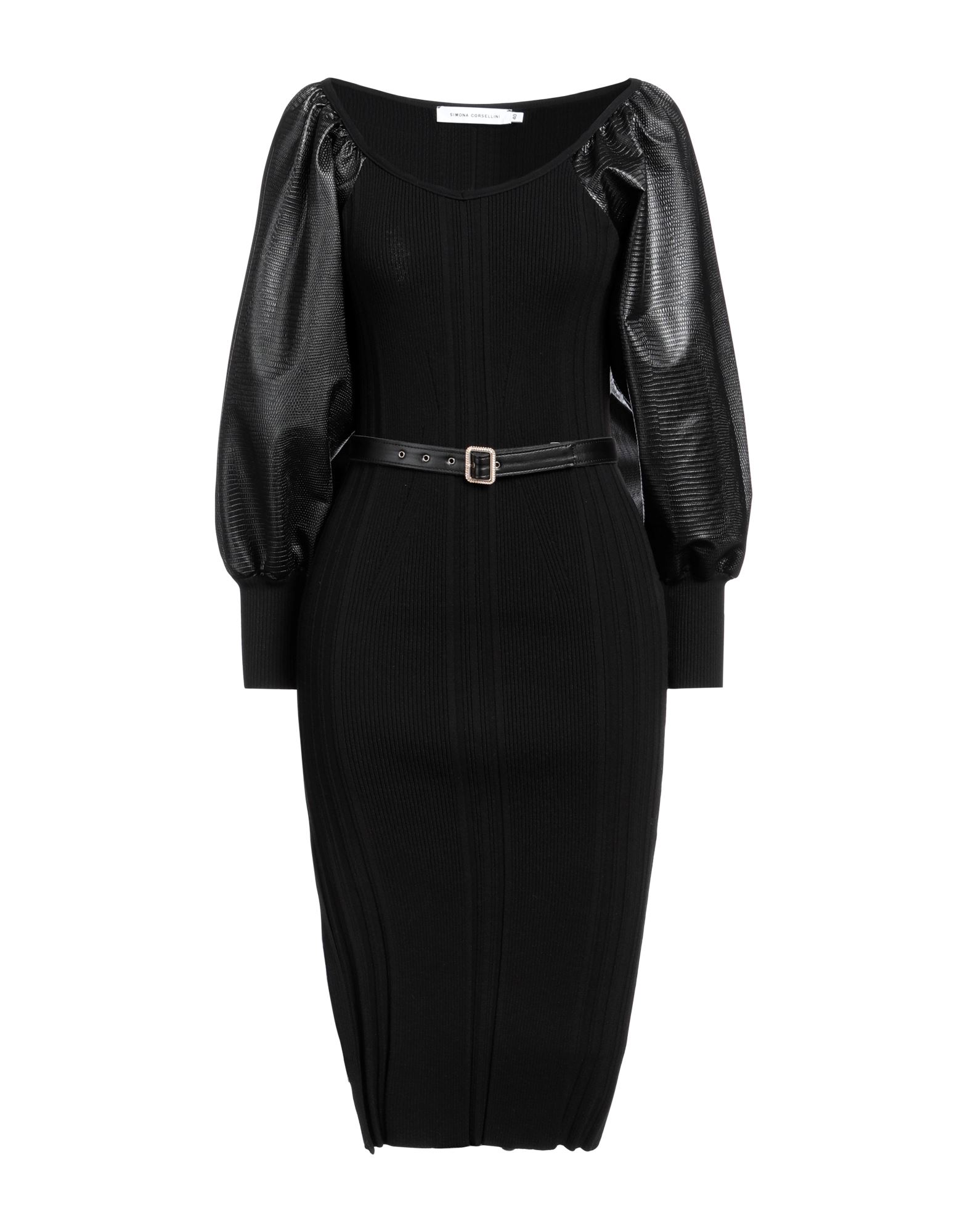 SIMONA CORSELLINI Midi-kleid Damen Schwarz SIMONA CORSELLINI Midi-kleid Damen Schwarz von SIMONA CORSELLINI
