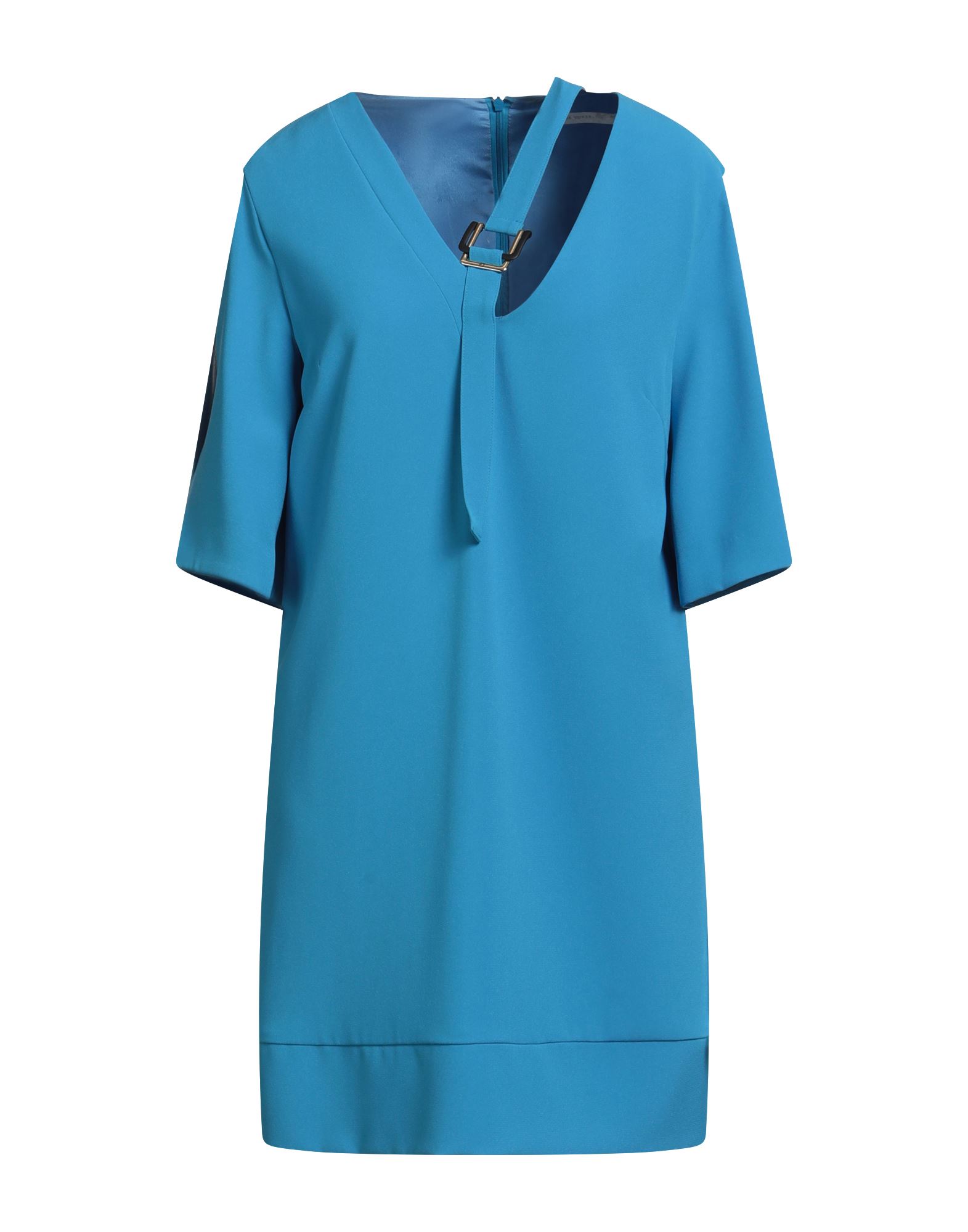 SIMONA CORSELLINI Mini-kleid Damen Azurblau SIMONA CORSELLINI Mini-kleid Damen Azurblau von SIMONA CORSELLINI