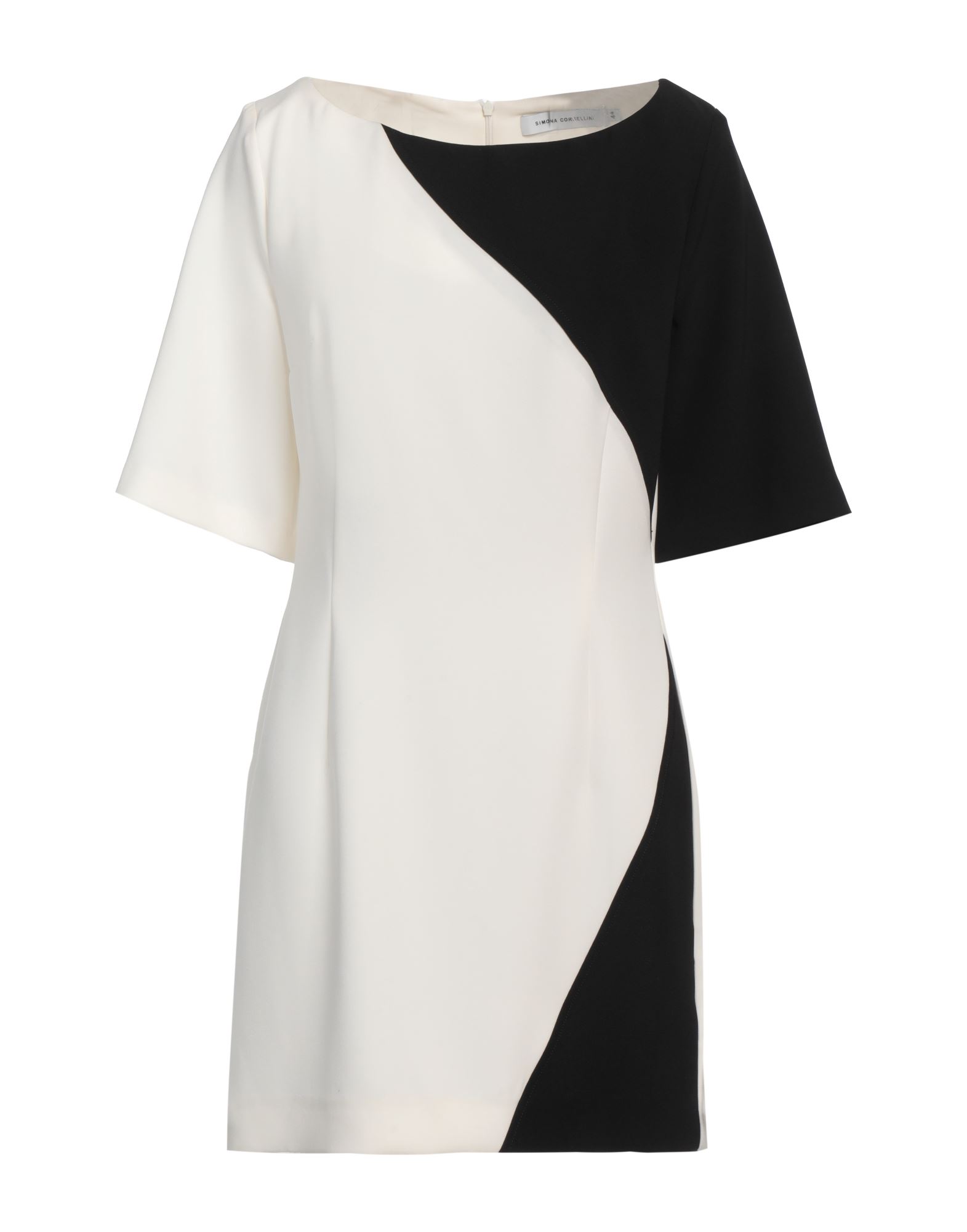 SIMONA CORSELLINI Mini-kleid Damen Cremeweiß von SIMONA CORSELLINI