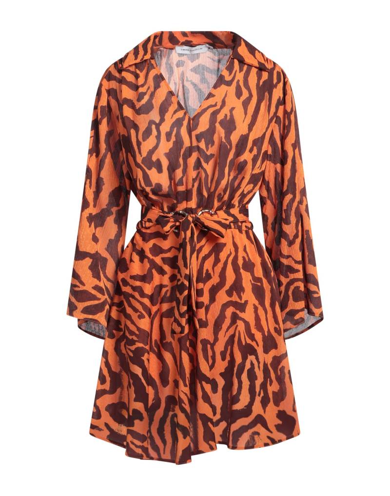 SIMONA CORSELLINI Mini-kleid Damen Orange von SIMONA CORSELLINI