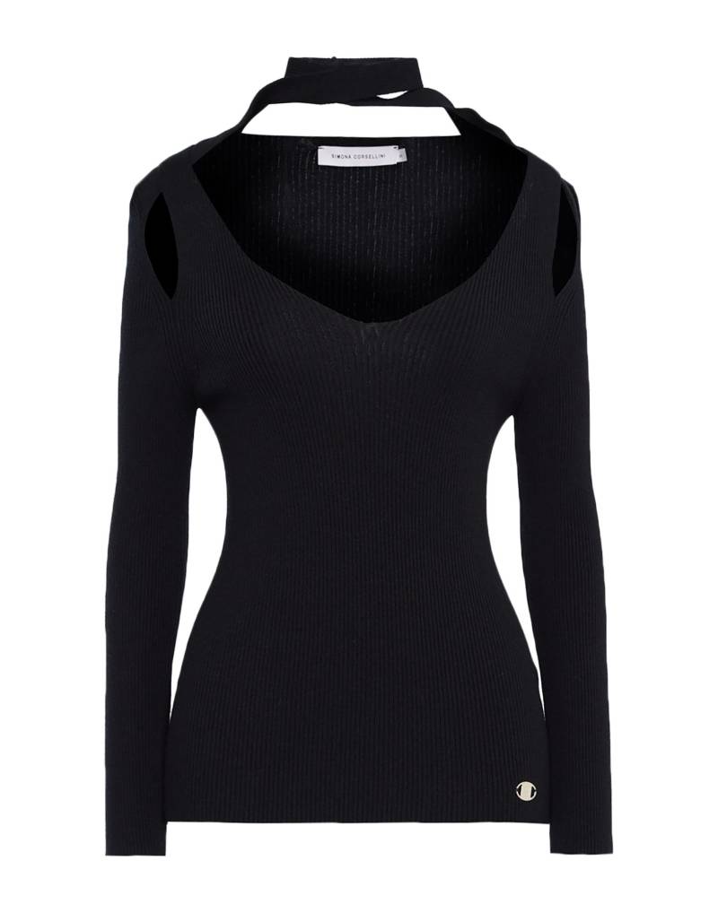 SIMONA CORSELLINI Pullover Damen Schwarz von SIMONA CORSELLINI