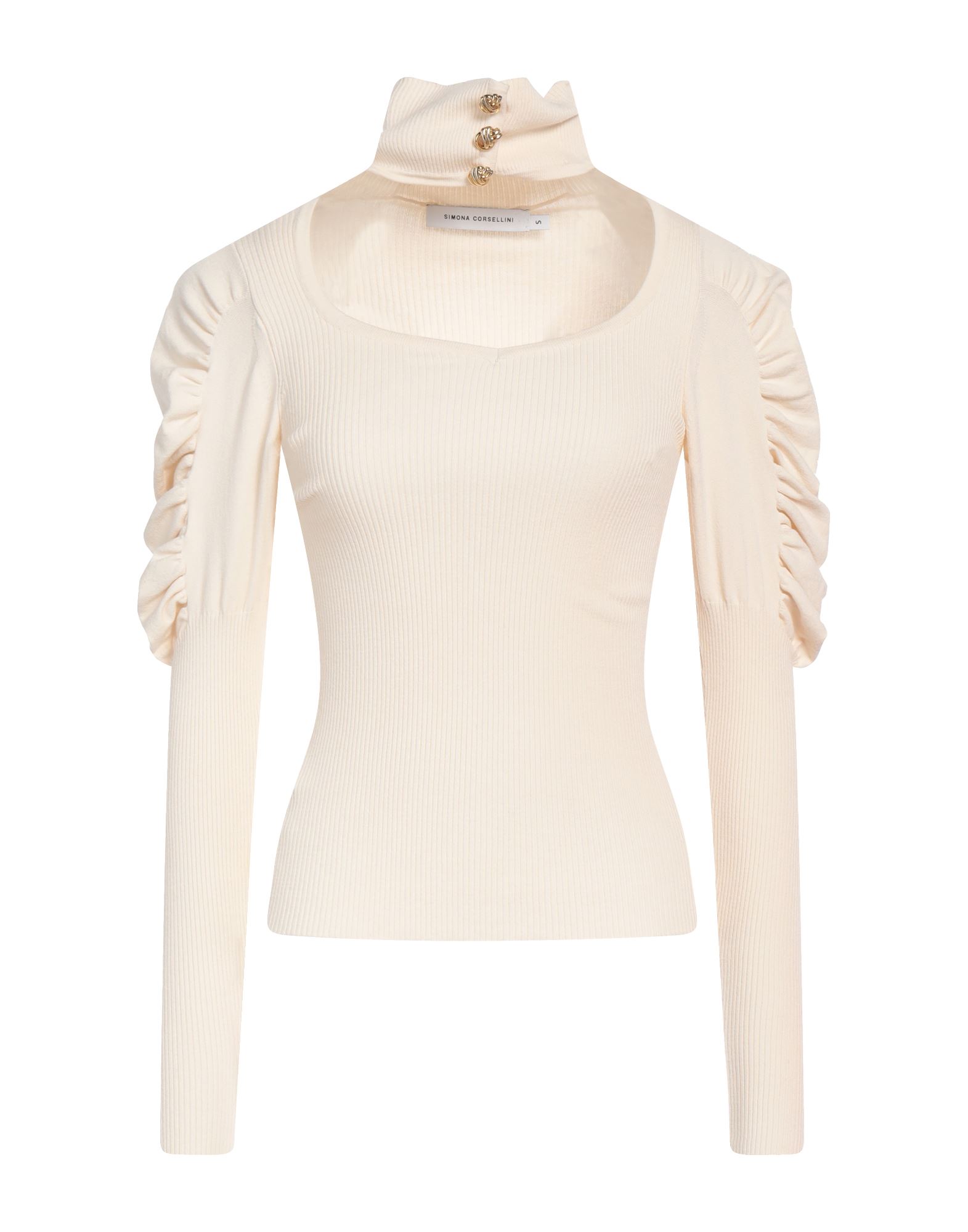 SIMONA CORSELLINI Rollkragenpullover Damen Beige von SIMONA CORSELLINI