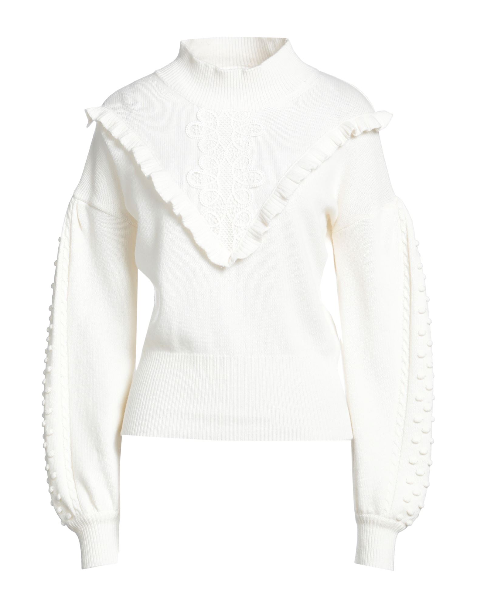 SIMONA CORSELLINI Rollkragenpullover Damen Off white von SIMONA CORSELLINI