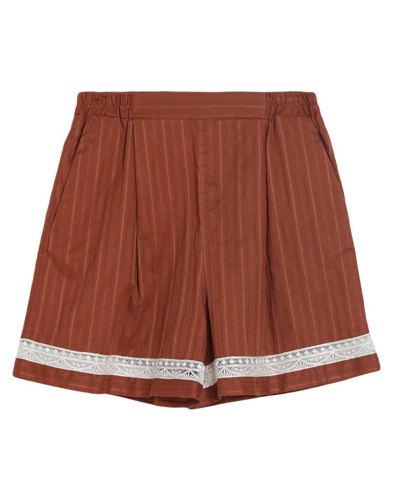 SIMONA CORSELLINI Shorts & Bermudashorts Damen Braun von SIMONA CORSELLINI