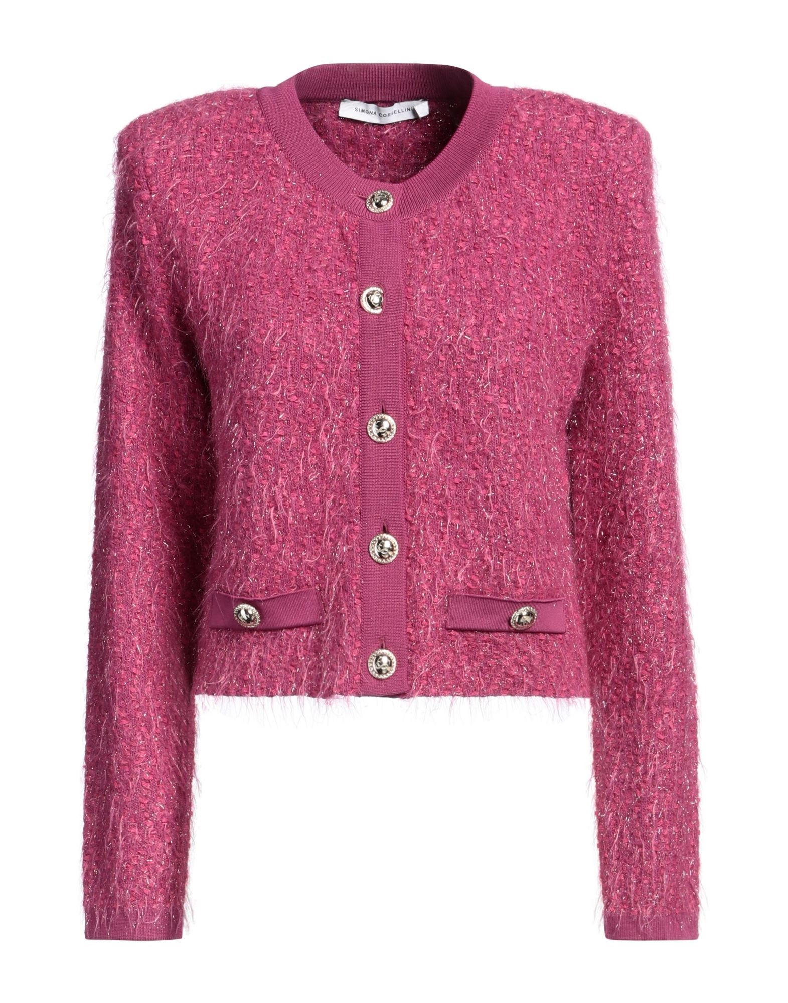 SIMONA CORSELLINI Strickjacke Damen Fuchsia von SIMONA CORSELLINI