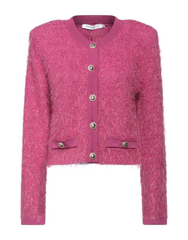 SIMONA CORSELLINI Strickjacke Damen Fuchsia von SIMONA CORSELLINI