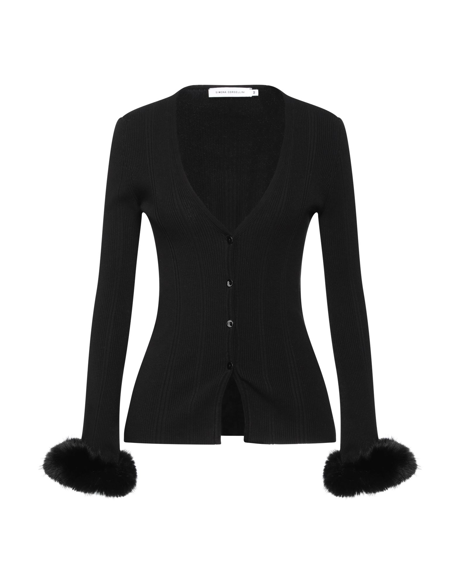 SIMONA CORSELLINI Strickjacke Damen Schwarz von SIMONA CORSELLINI