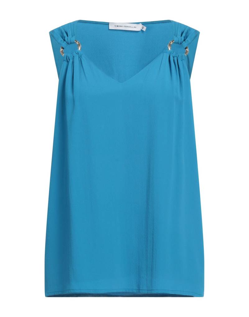 SIMONA CORSELLINI Top Damen Azurblau von SIMONA CORSELLINI