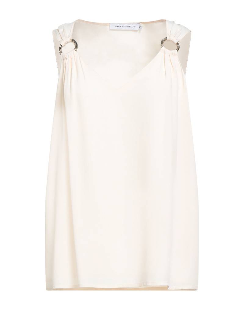 SIMONA CORSELLINI Top Damen Elfenbein von SIMONA CORSELLINI